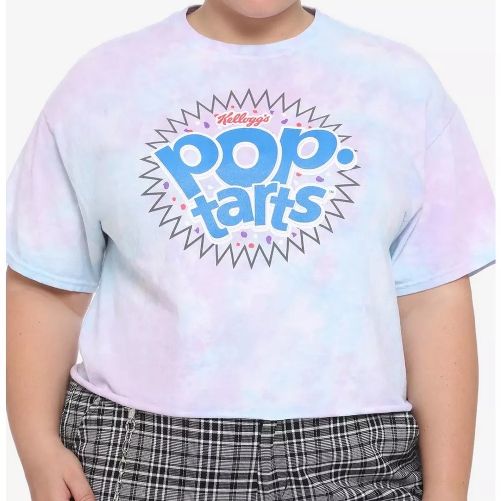 Hot Topic Tie-Dye Pop Tarts Plus Crop Tee